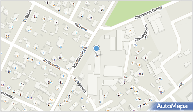 Karczew, Mickiewicza Adama, 36, mapa Karczew