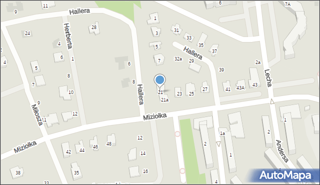 Karczew, Miziołka Władysława, ks. bp., 21, mapa Karczew
