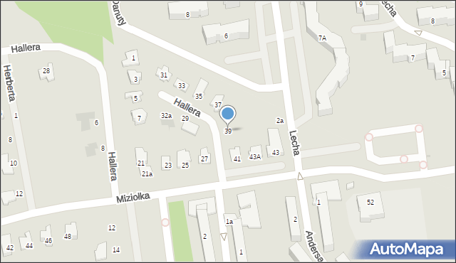 Karczew, Miziołka Władysława, ks. bp., 39, mapa Karczew