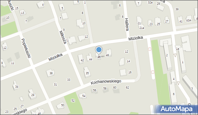 Karczew, Miziołka Władysława, ks. bp., 46, mapa Karczew