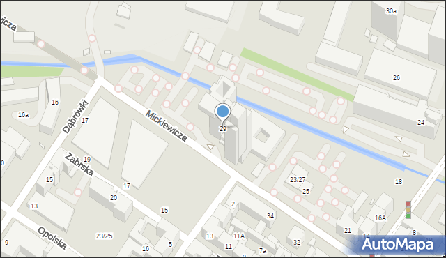 Katowice, Mickiewicza Adama, 29, mapa Katowic