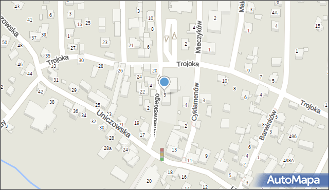 Katowice, Michałowskiego Piotra, 3, mapa Katowic