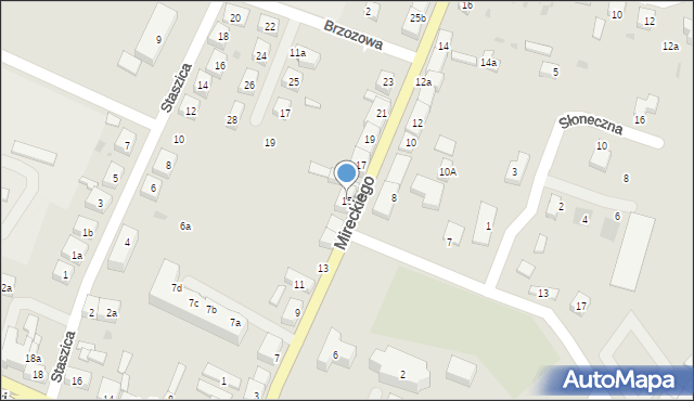 Kąty Wrocławskie, Mireckiego Józefa, 15, mapa Kąty Wrocławskie