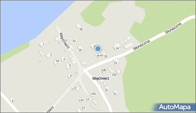 Kazimierz Dolny, Mięćmierz, 37, mapa Kazimierz Dolny