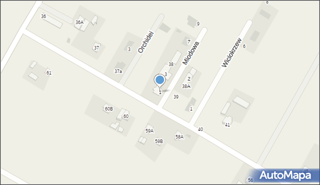 Kazimierzówka, Miodowa, 1, mapa Kazimierzówka