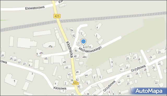 Kędzierzyn-Koźle, Michałowskiego Piotra, 5, mapa Kędzierzyna-Koźle