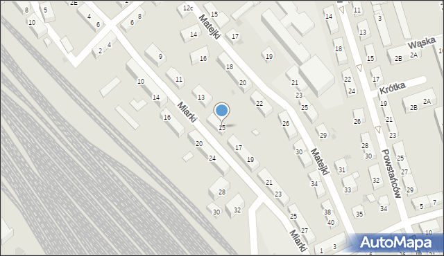 Kędzierzyn-Koźle, Miarki Karola, 15, mapa Kędzierzyna-Koźle