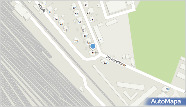 Kędzierzyn-Koźle, Miarki Karola, 51, mapa Kędzierzyna-Koźle