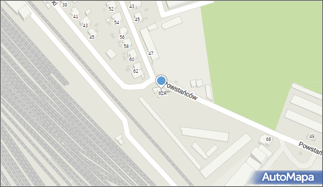 Kędzierzyn-Koźle, Miarki Karola, 62A, mapa Kędzierzyna-Koźle