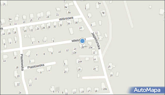 Kęty, Mieszka I, 16, mapa Kęty