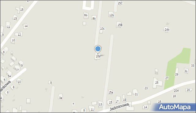 Kielce, Miętowa, 10d, mapa Kielc