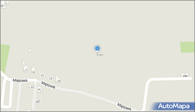 Kielce, Miętowa, 21k, mapa Kielc