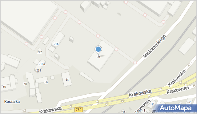 Kielce, Mielczarskiego Romualda, 35, mapa Kielc