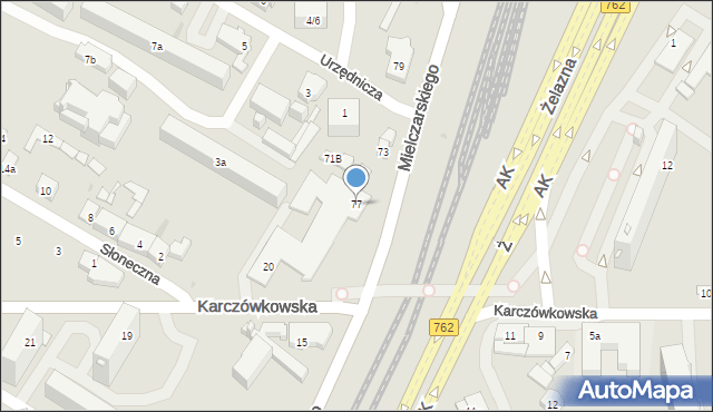 Kielce, Mielczarskiego Romualda, 77, mapa Kielc