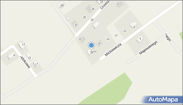 Kiełpino, Mickiewicza Adama, 18, mapa Kiełpino