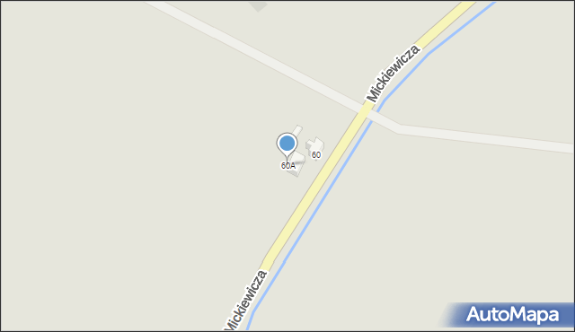 Kietrz, Mickiewicza Adama, 60A, mapa Kietrz