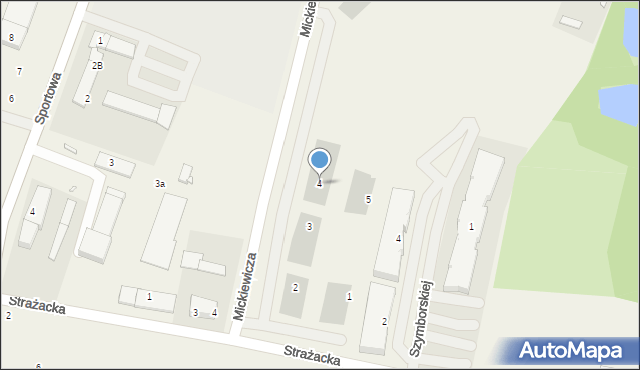 Kleszczewo, Mickiewicza Adama, 4, mapa Kleszczewo