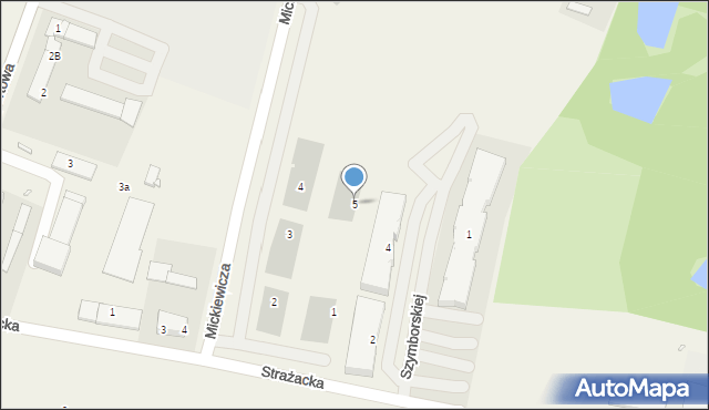 Kleszczewo, Mickiewicza Adama, 5, mapa Kleszczewo