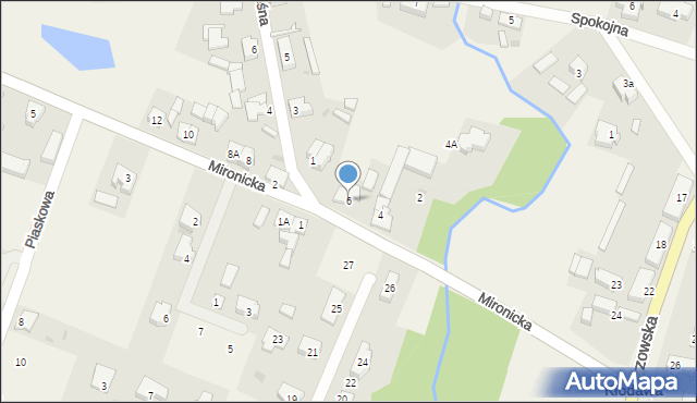 Kłodawa, Mironicka, 6, mapa Kłodawa