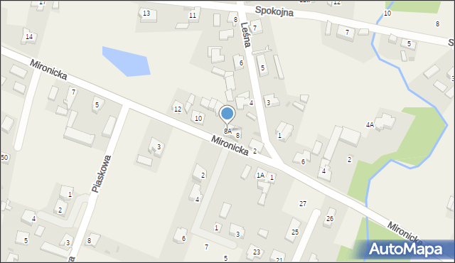Kłodawa, Mironicka, 8A, mapa Kłodawa