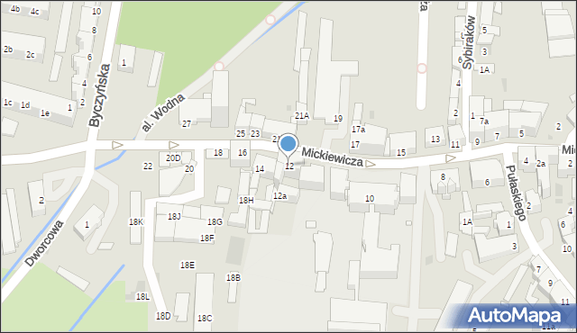 Kluczbork, Mickiewicza Adama, 12, mapa Kluczbork