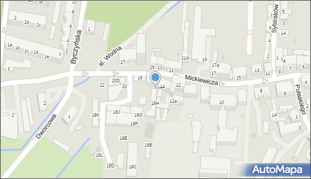 Kluczbork, Mickiewicza Adama, 16A, mapa Kluczbork