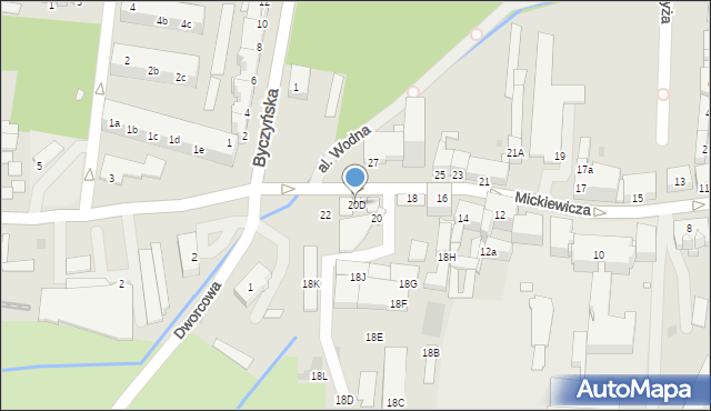 Kluczbork, Mickiewicza Adama, 20D, mapa Kluczbork