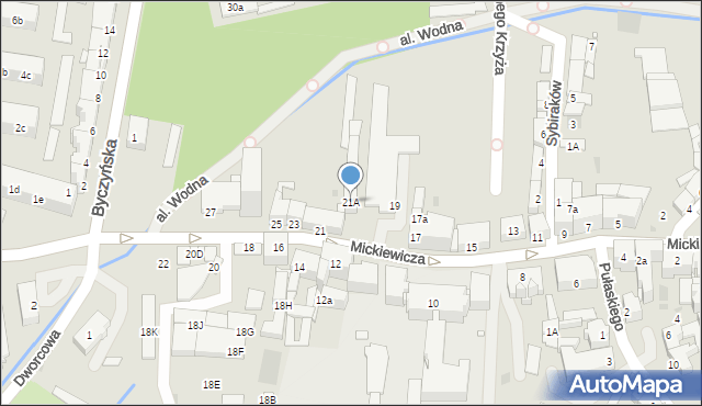 Kluczbork, Mickiewicza Adama, 21A, mapa Kluczbork