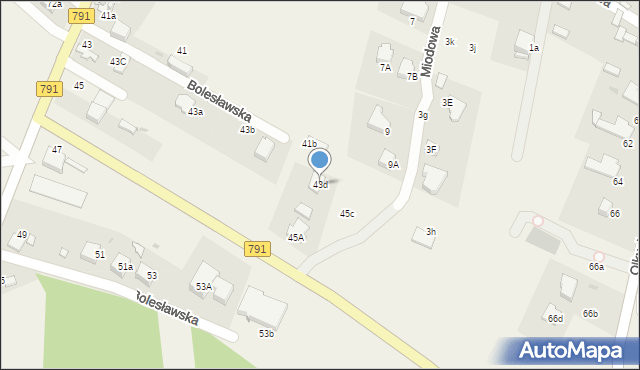 Klucze, Miodowa, 43D, mapa Klucze