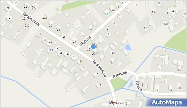 Kłyżów, Mickiewicza Adama, 10, mapa Kłyżów