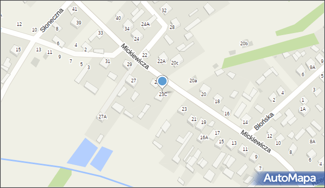 Kłyżów, Mickiewicza Adama, 23C, mapa Kłyżów