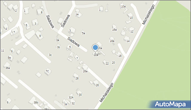 Knurów, Michalskiego Feliksa, 22a, mapa Knurów