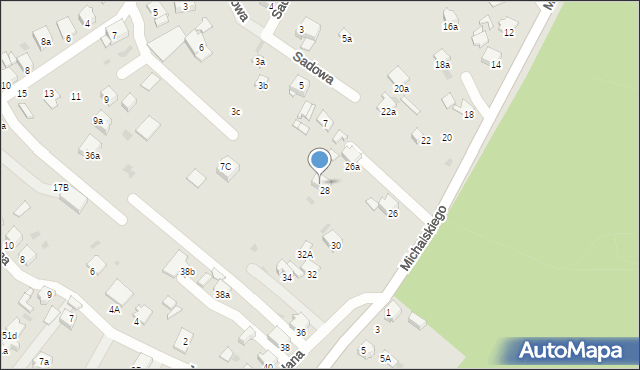 Knurów, Michalskiego Feliksa, 28A, mapa Knurów