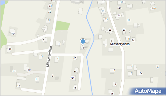 Kobiernice, Mieszczyńsko, 6, mapa Kobiernice