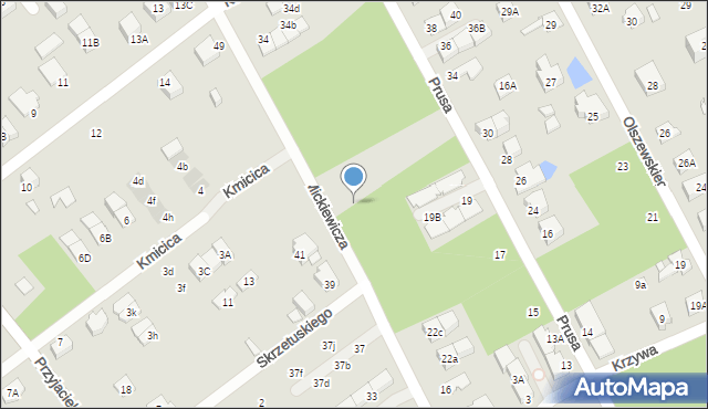 Kobyłka, Mickiewicza Adama, 28a, mapa Kobyłka