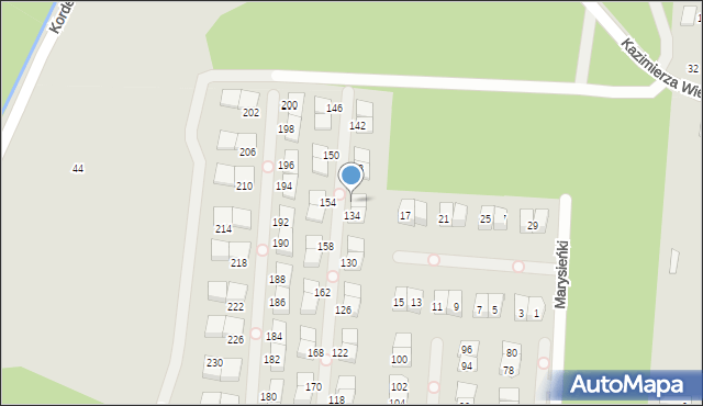 Kobyłka, Mieszka I, 136, mapa Kobyłka
