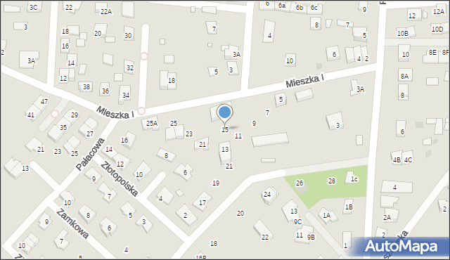 Kobyłka, Mieszka I, 15, mapa Kobyłka