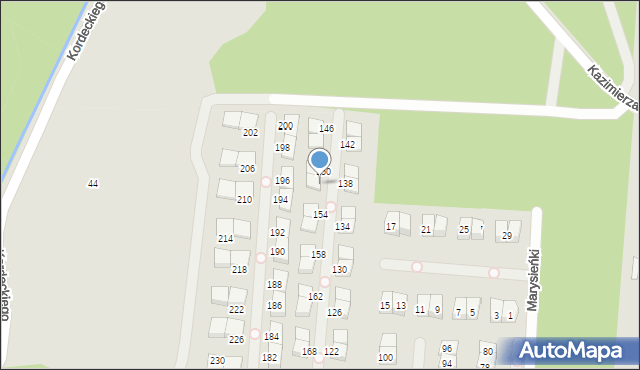 Kobyłka, Mieszka I, 152, mapa Kobyłka