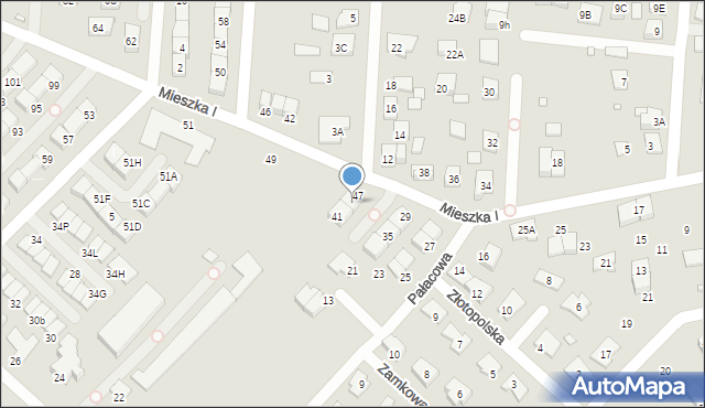 Kobyłka, Mieszka I, 45, mapa Kobyłka