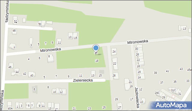 Kobyłka, Mironowska, 16, mapa Kobyłka