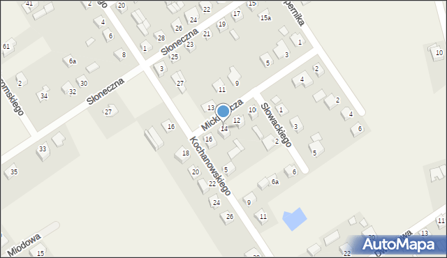 Kochanowice, Mickiewicza Adama, 14, mapa Kochanowice