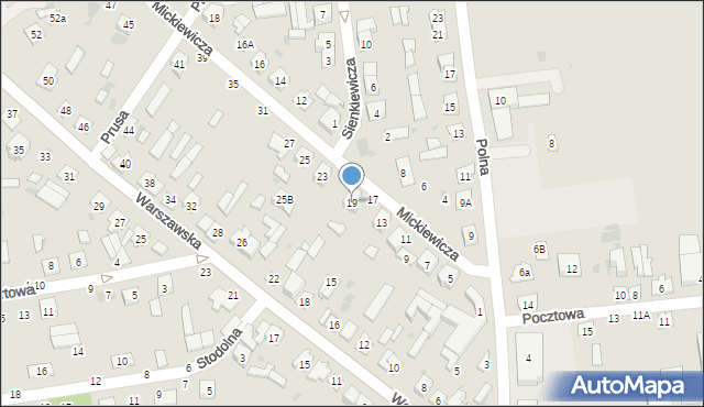 Kock, Mickiewicza Adama, 19, mapa Kock