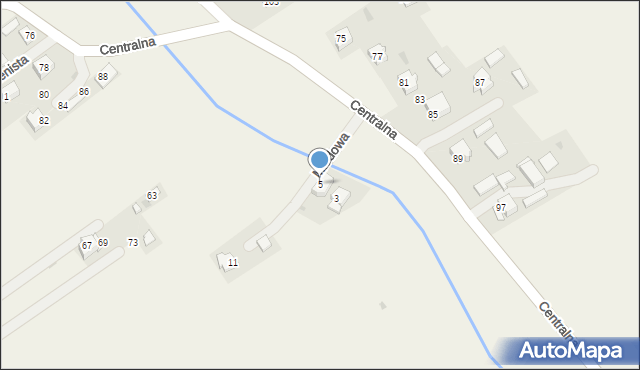 Kocmyrzów, Miodowa, 5, mapa Kocmyrzów