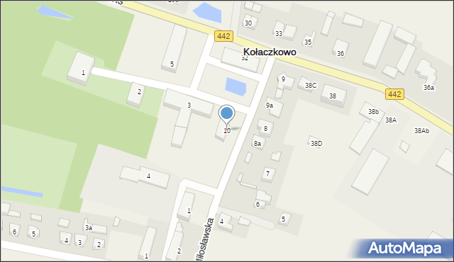 Kołaczkowo, Miłosławska, 10, mapa Kołaczkowo