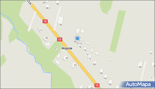 Kołaczyce, Mickiewicza Adama, 80, mapa Kołaczyce