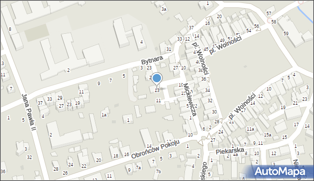 Kolbuszowa, Mickiewicza Adama, 13, mapa Kolbuszowa