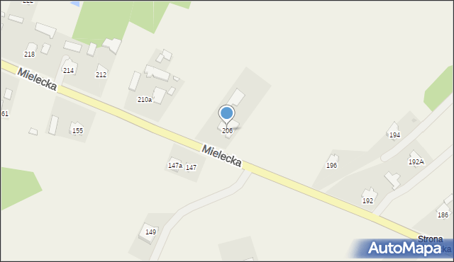 Kolbuszowa Dolna, Mielecka, 206, mapa Kolbuszowa Dolna