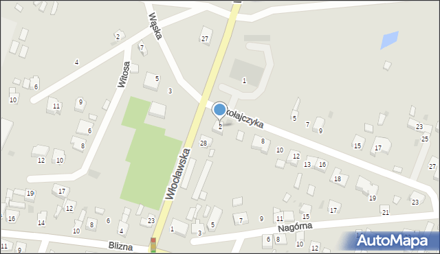 Koło, Mikołajczyka Stanisława, 2, mapa Koło