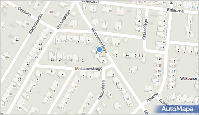 Kołobrzeg, Michałowskiego Piotra, 8, mapa Kołobrzegu