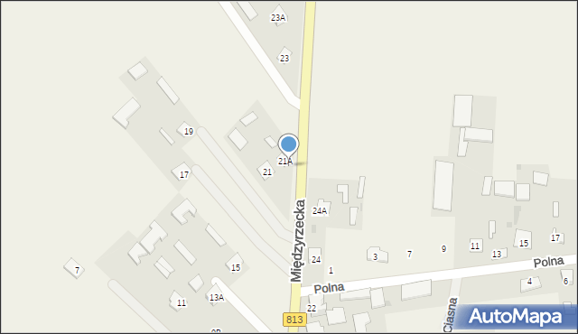 Komarówka Podlaska, Międzyrzecka, 21B, mapa Komarówka Podlaska